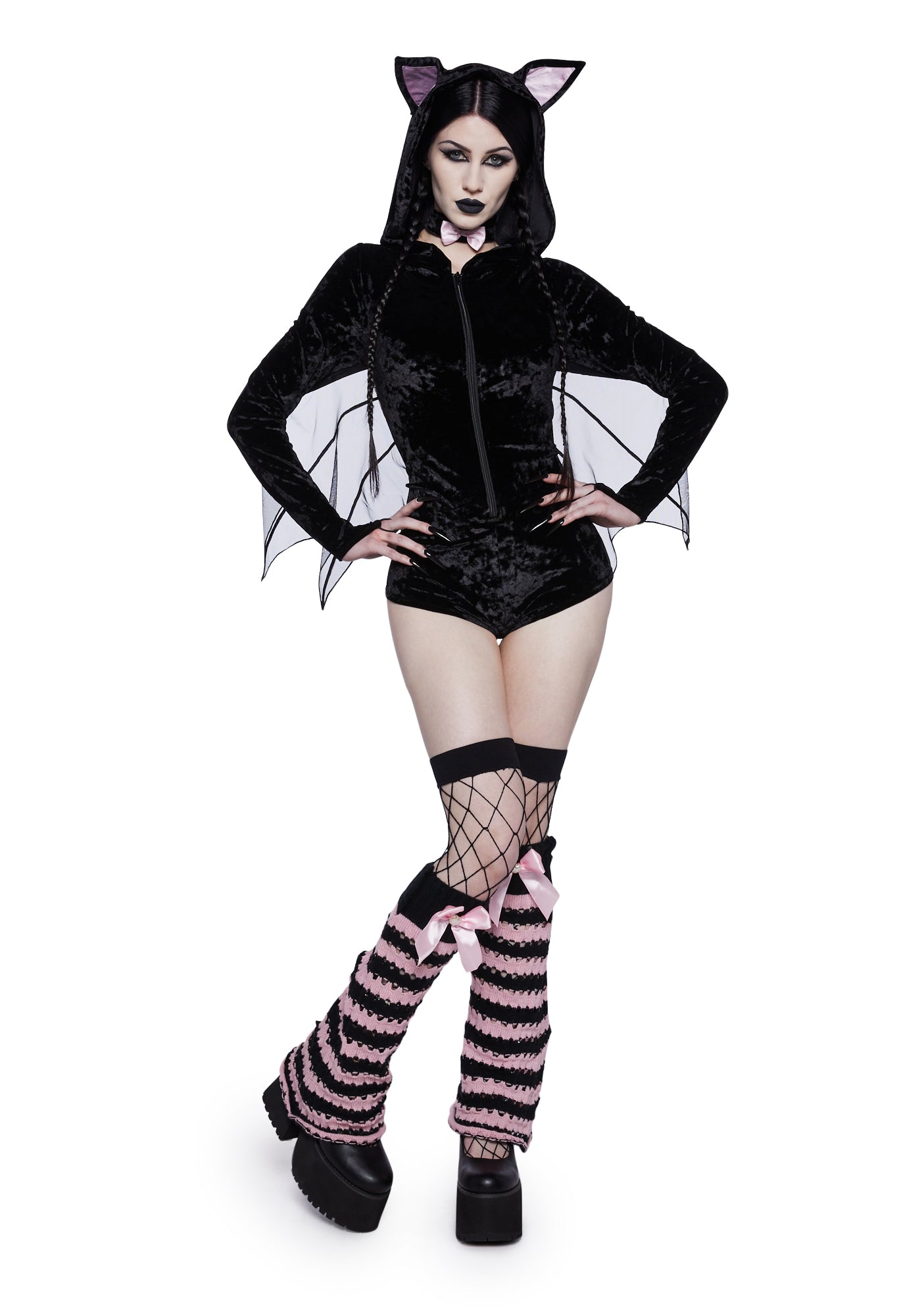 Trickz N Treatz Sexy Bat Wing Romper Costume - Black – Dolls Kill