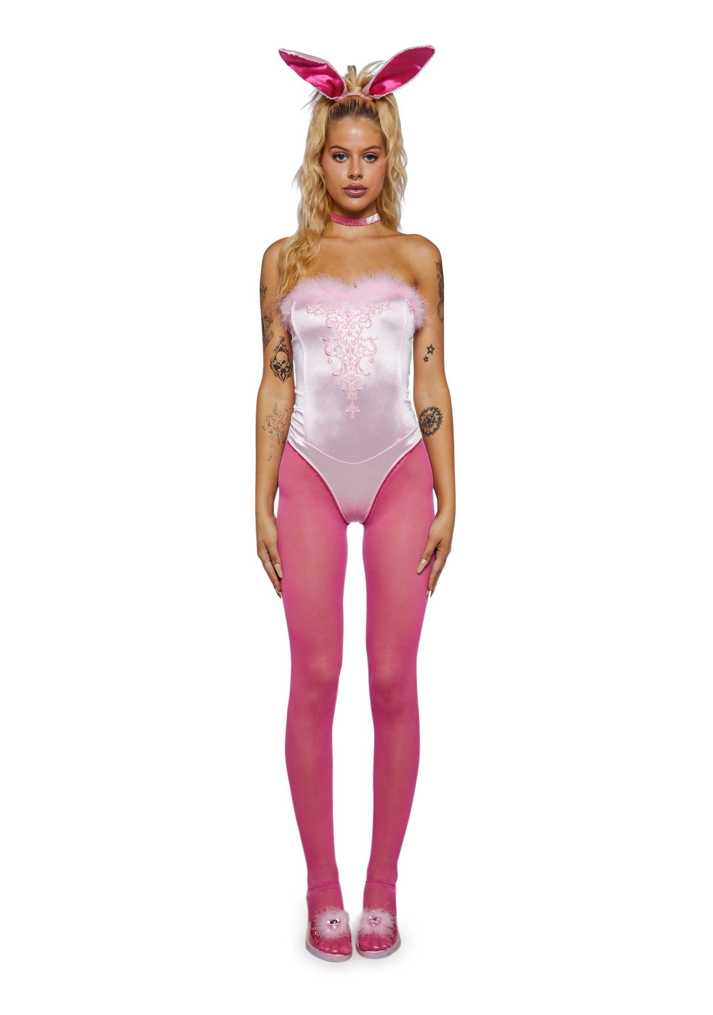 Playboy Sexy Bunny Legally Blonde Costume Set - Pink – Dolls Kill