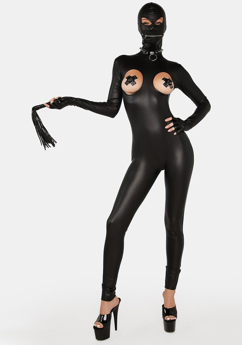 Trickz N' Treatz Vegan Leather Bondage Costume Set - Black – Dolls Kill