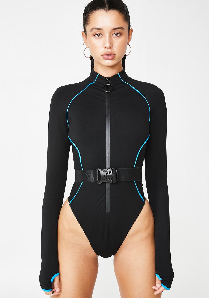 Secret Missions Zip Up Bodysuit - Streetwear Society Aesthetic Clothes