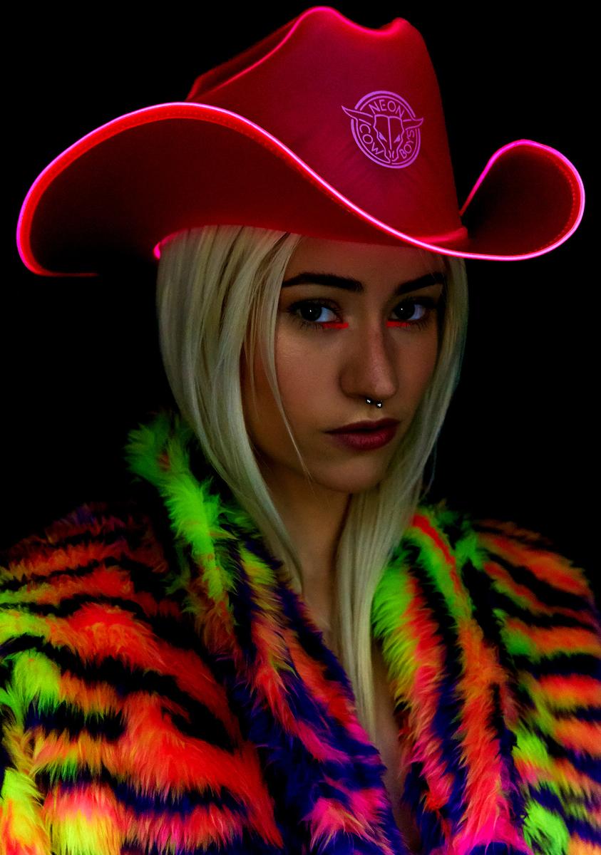 Neon Cowboys BeauPeep Light It Up Cowboy Hat – Dolls Kill