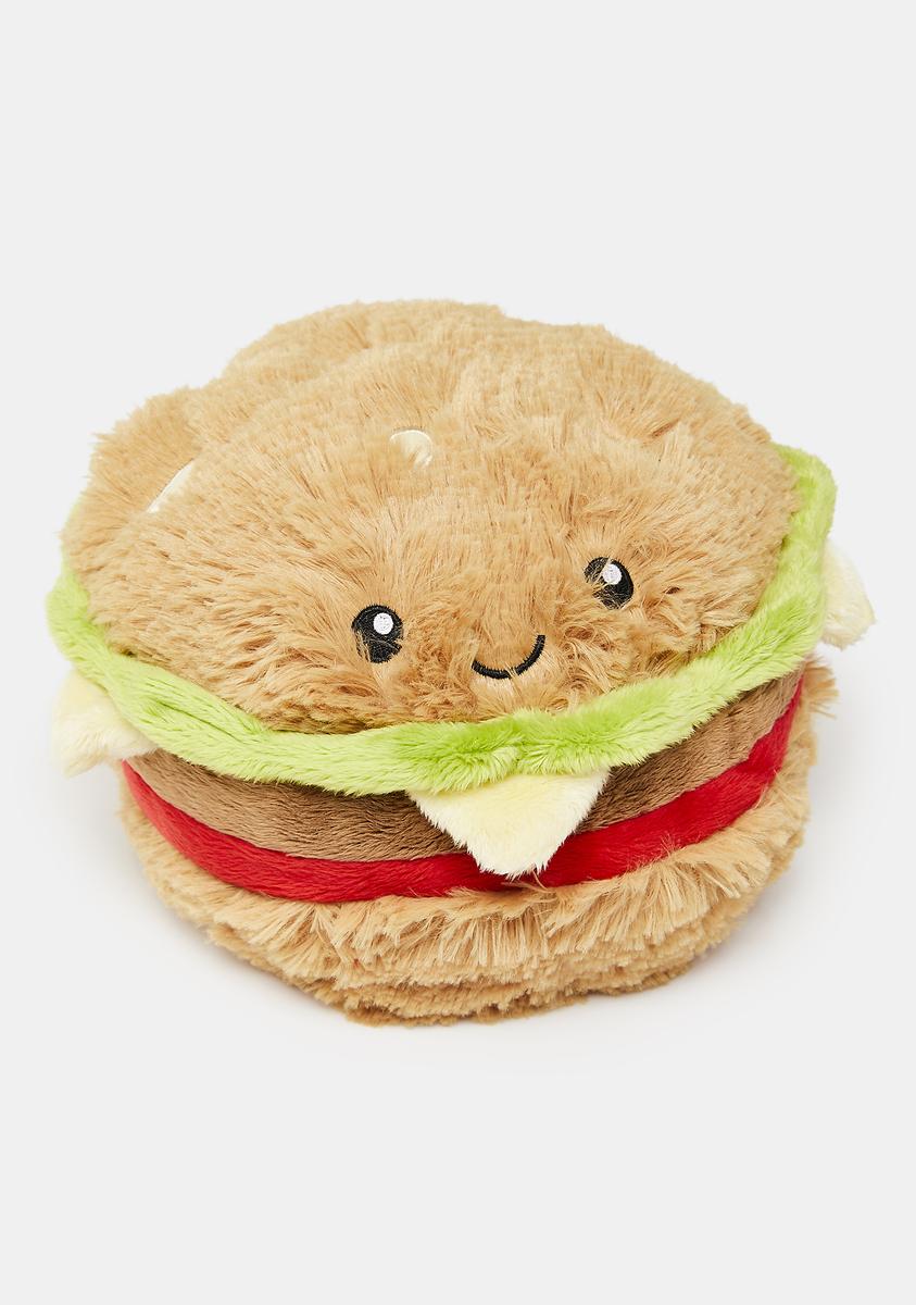 Squishable Hamburger Plush Toy Brown Dolls Kill