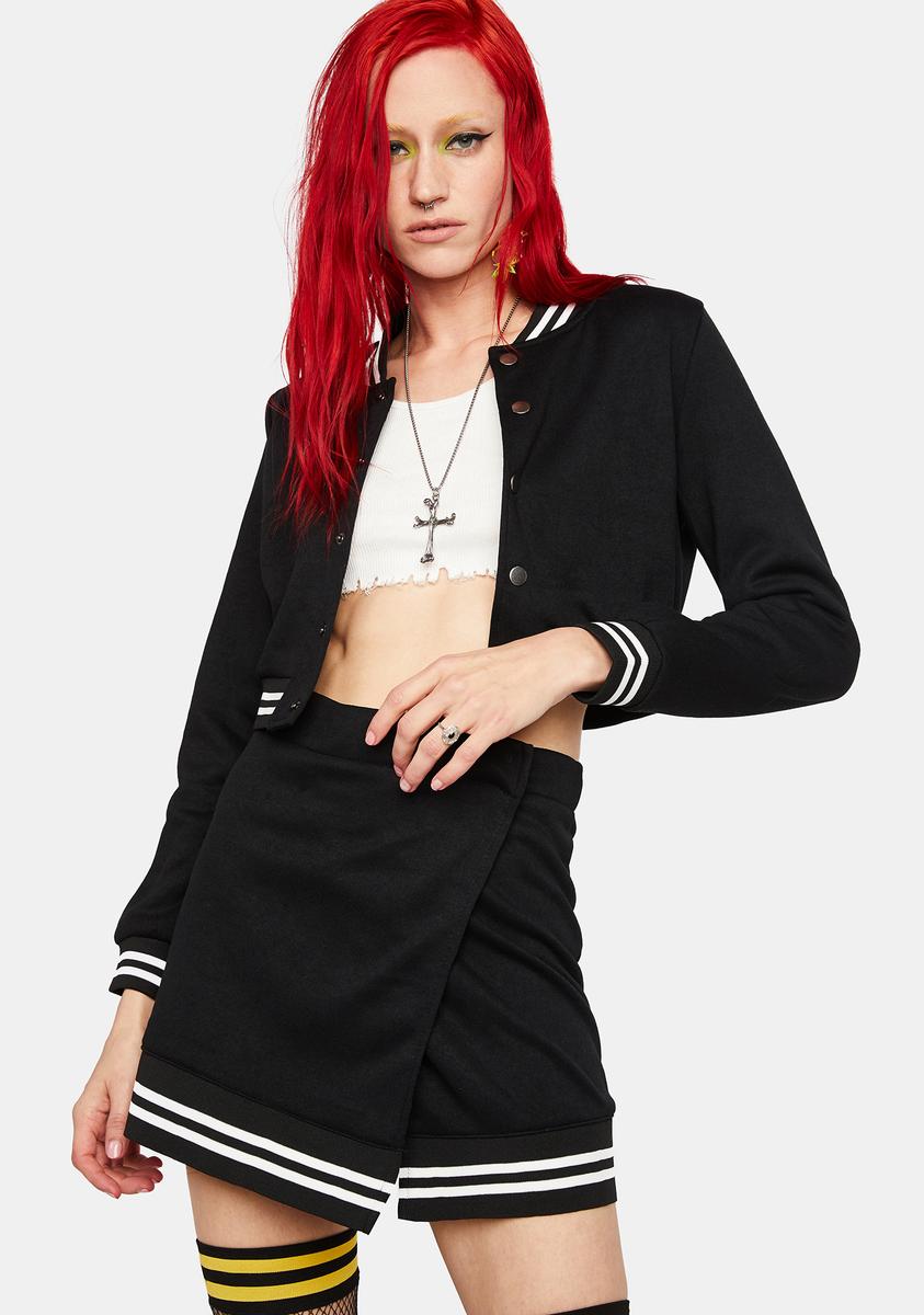 Heavy terry 2024 cropped club jacket