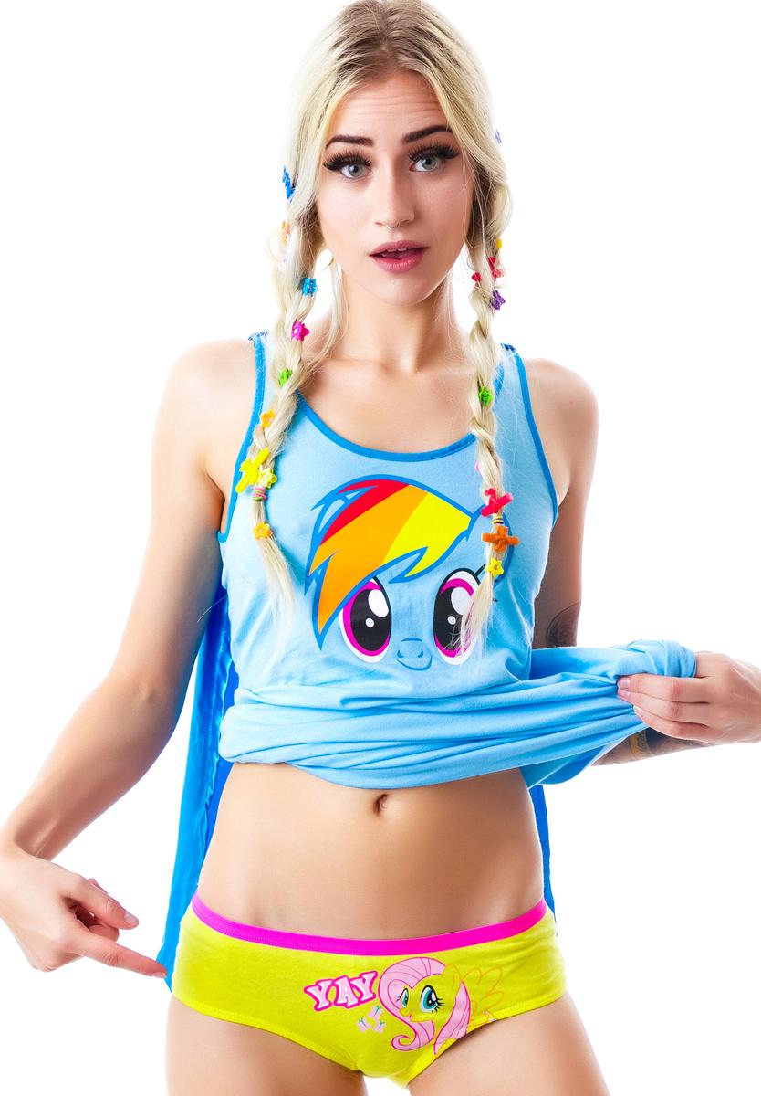 Little Girls 3-Pack Rainbow Unicorn Underwear