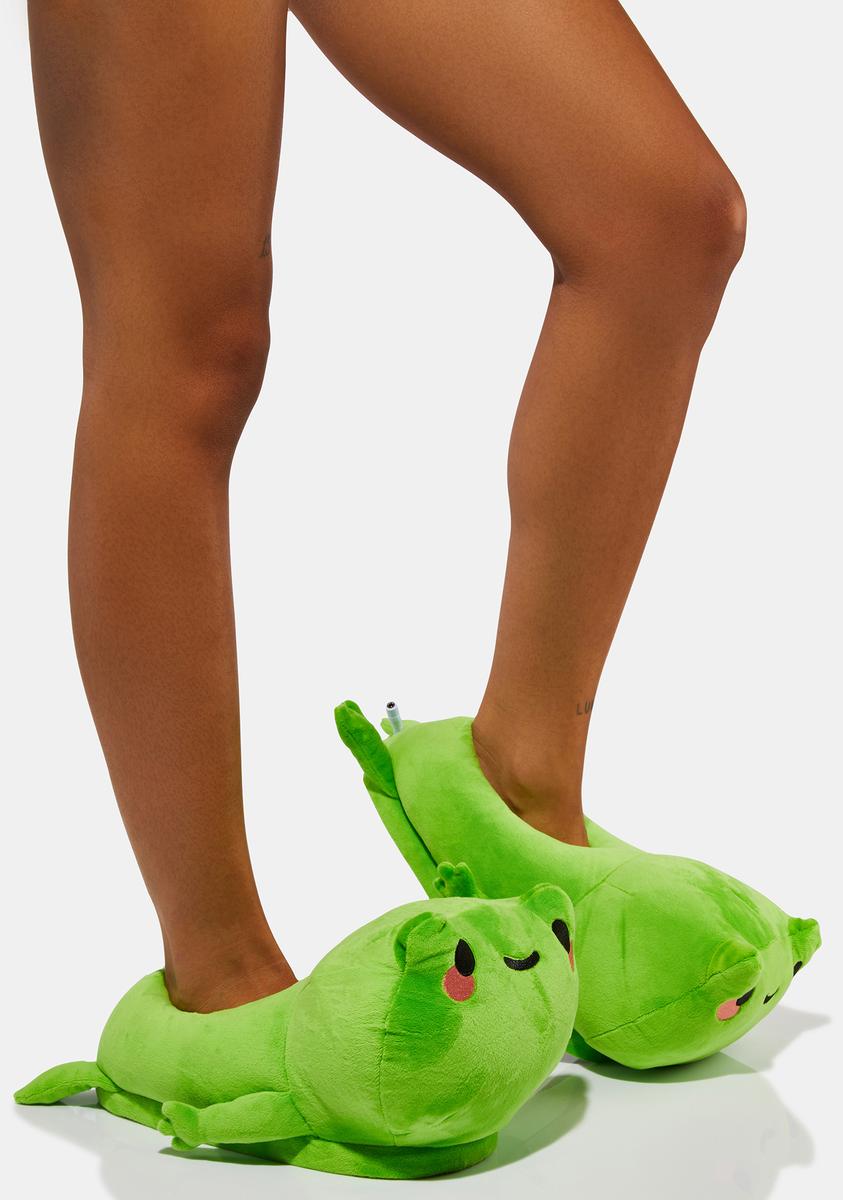 Smoko Frankie Frog USB Heated Slippers – Dolls Kill