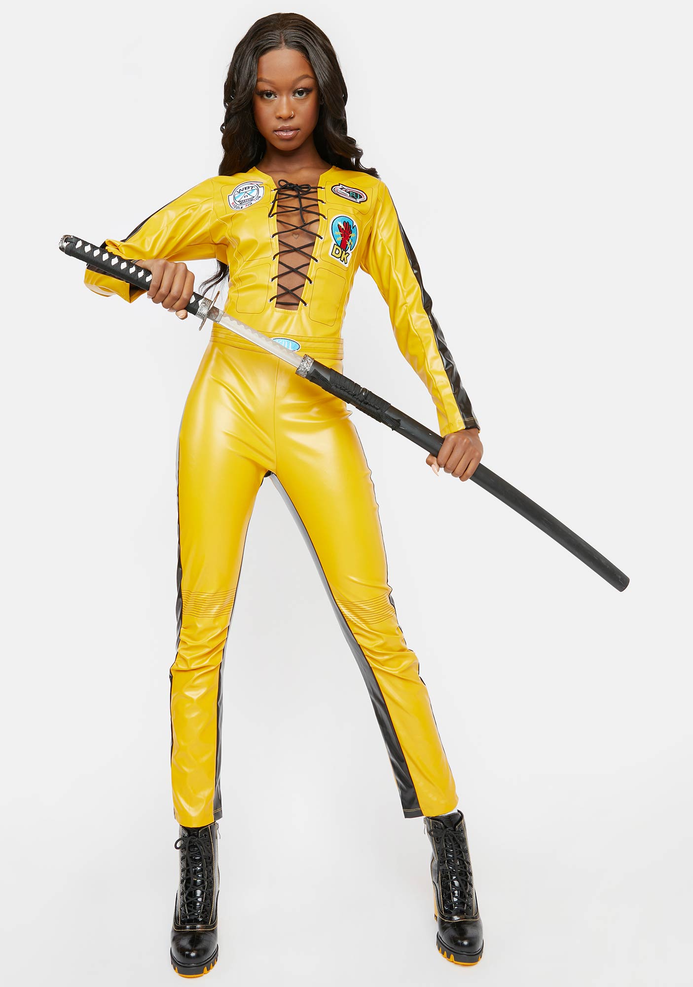 Kill Bill Sexy Catsuit Halloween Costume - Yellow – Dolls Kill