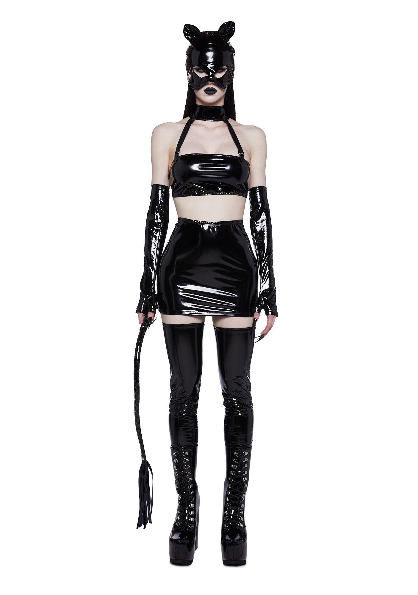 Trickz N Treatz Sexy Dominatrix Costume Set - Black – Dolls Kill