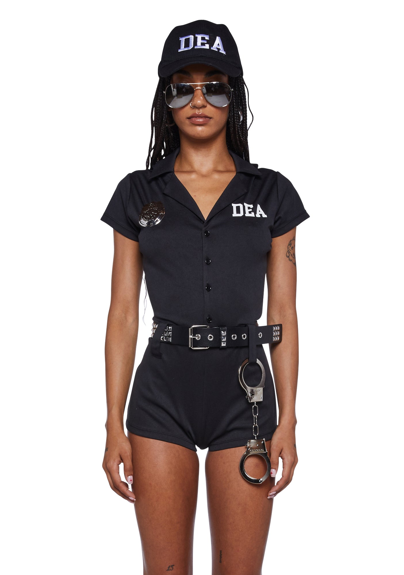 Trickz N Treatz Sexy DEA Officer Costume - Black – Dolls Kill