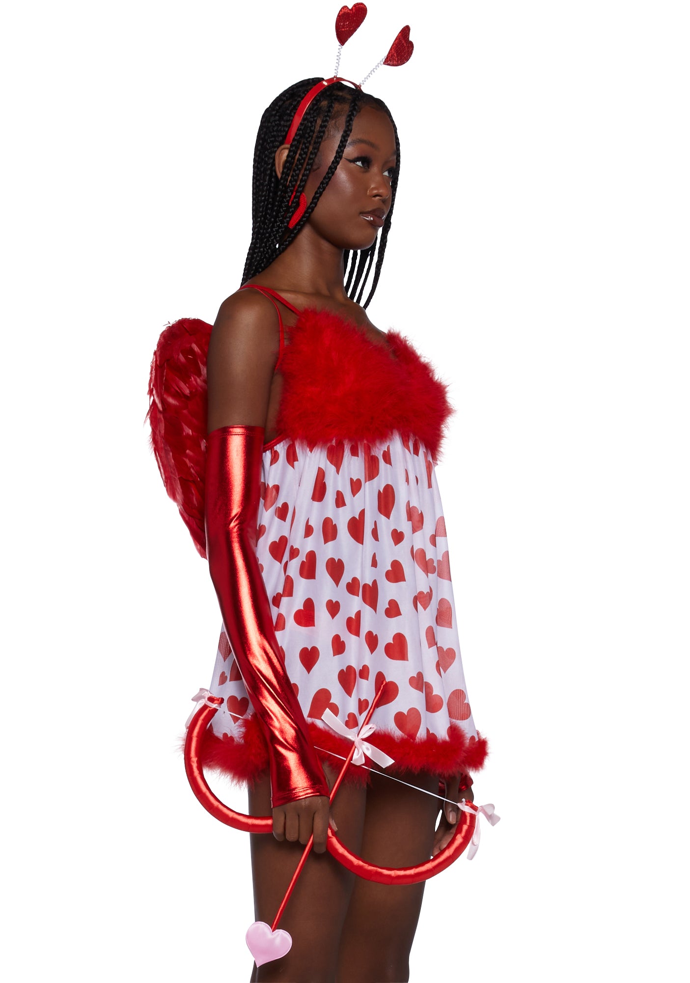 Fembot Sexy Cupid Halloween Costume, Austin Powers - Red – Dolls Kill