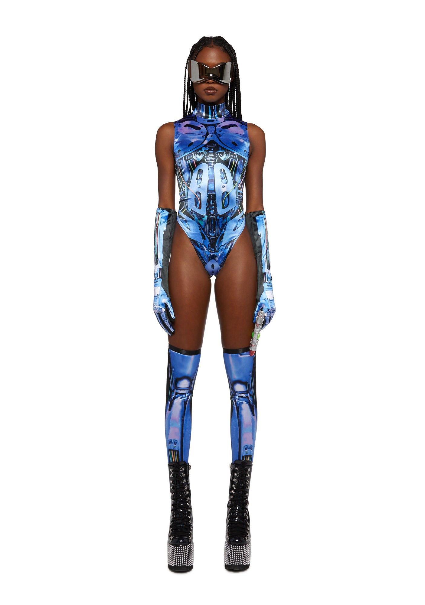 Trickz N Treatz Sexy Cyber Alien Costume - Blue – Dolls Kill