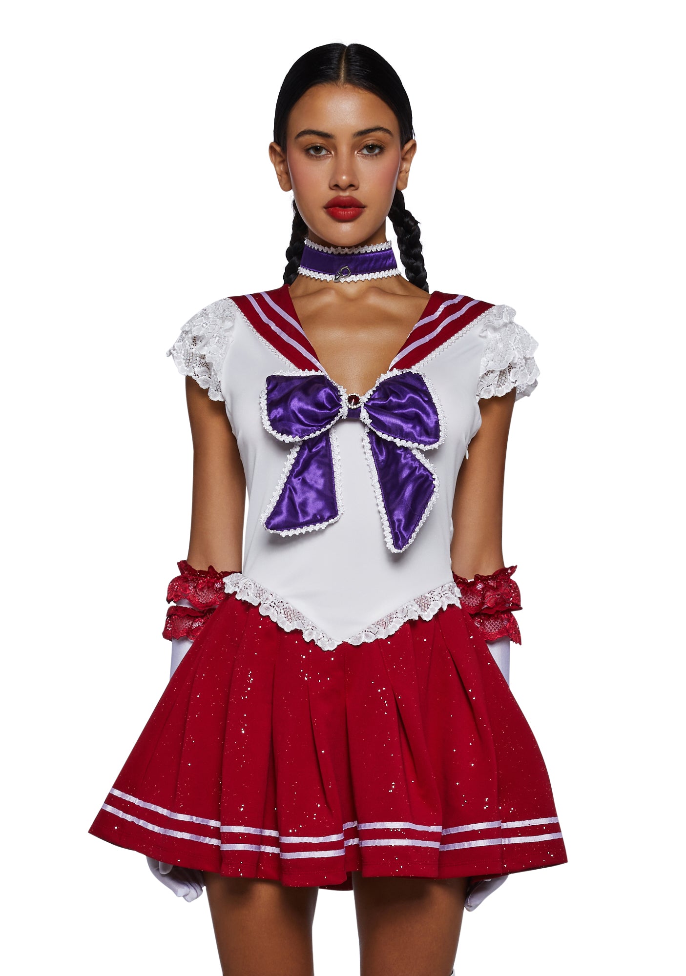 Sailor Moon Red Costume | Mini Dress Costume Set - Red – Dolls Kill