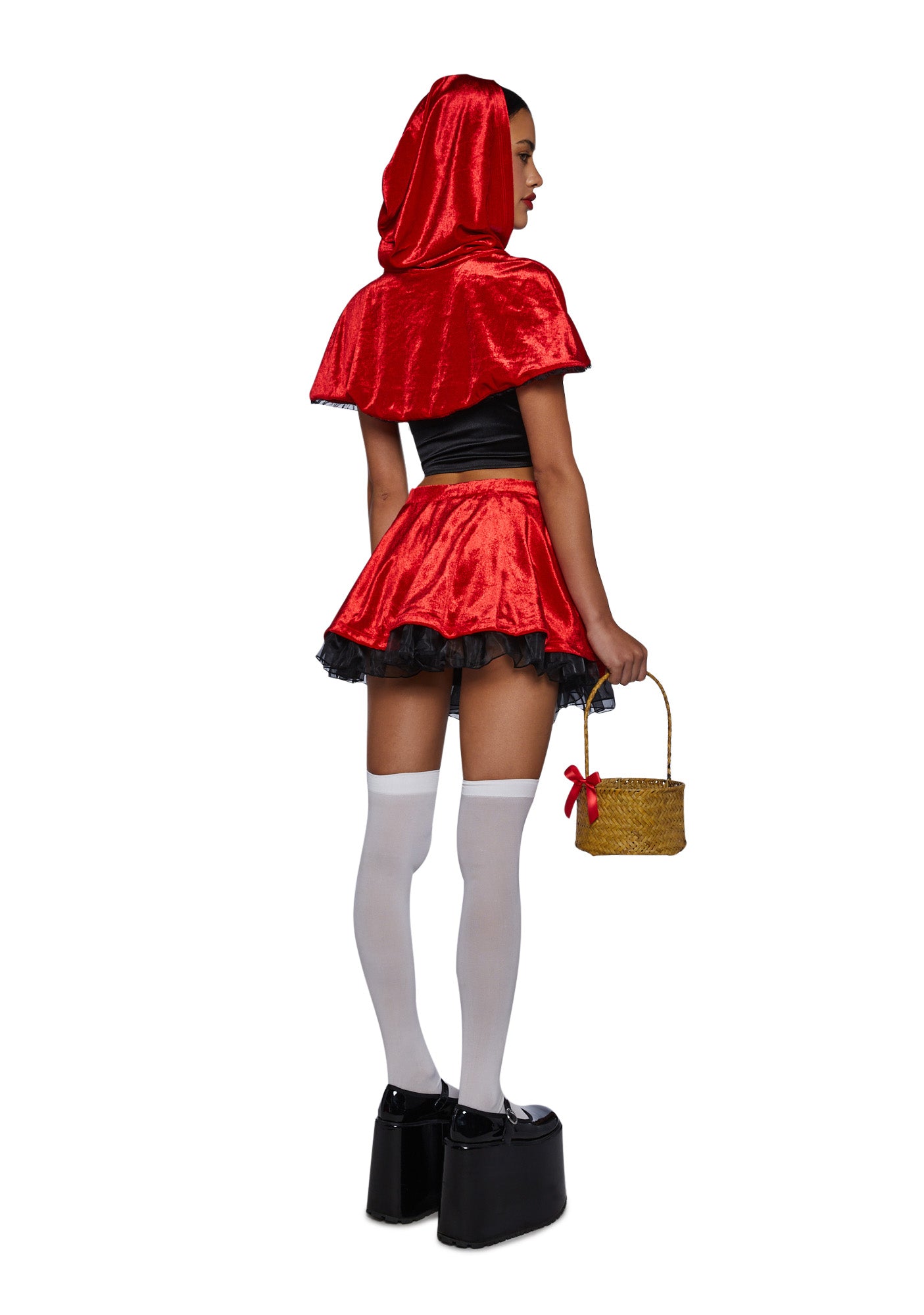 Trickz N' Treatz Riding Hood Costume Set - Red/Black – Dolls Kill