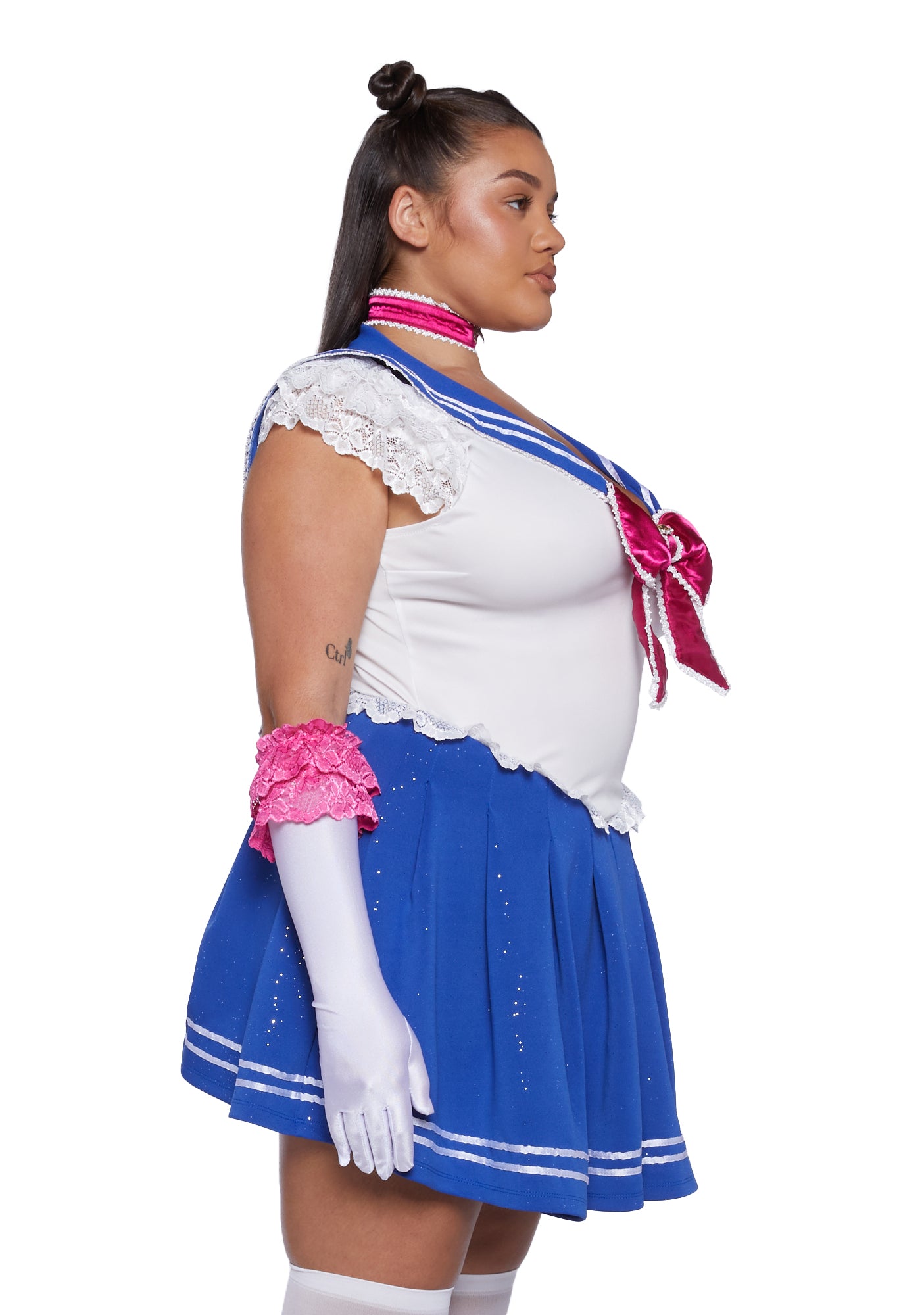 Plus Size Sailor Moon Costume Set - White/Blue – Dolls Kill