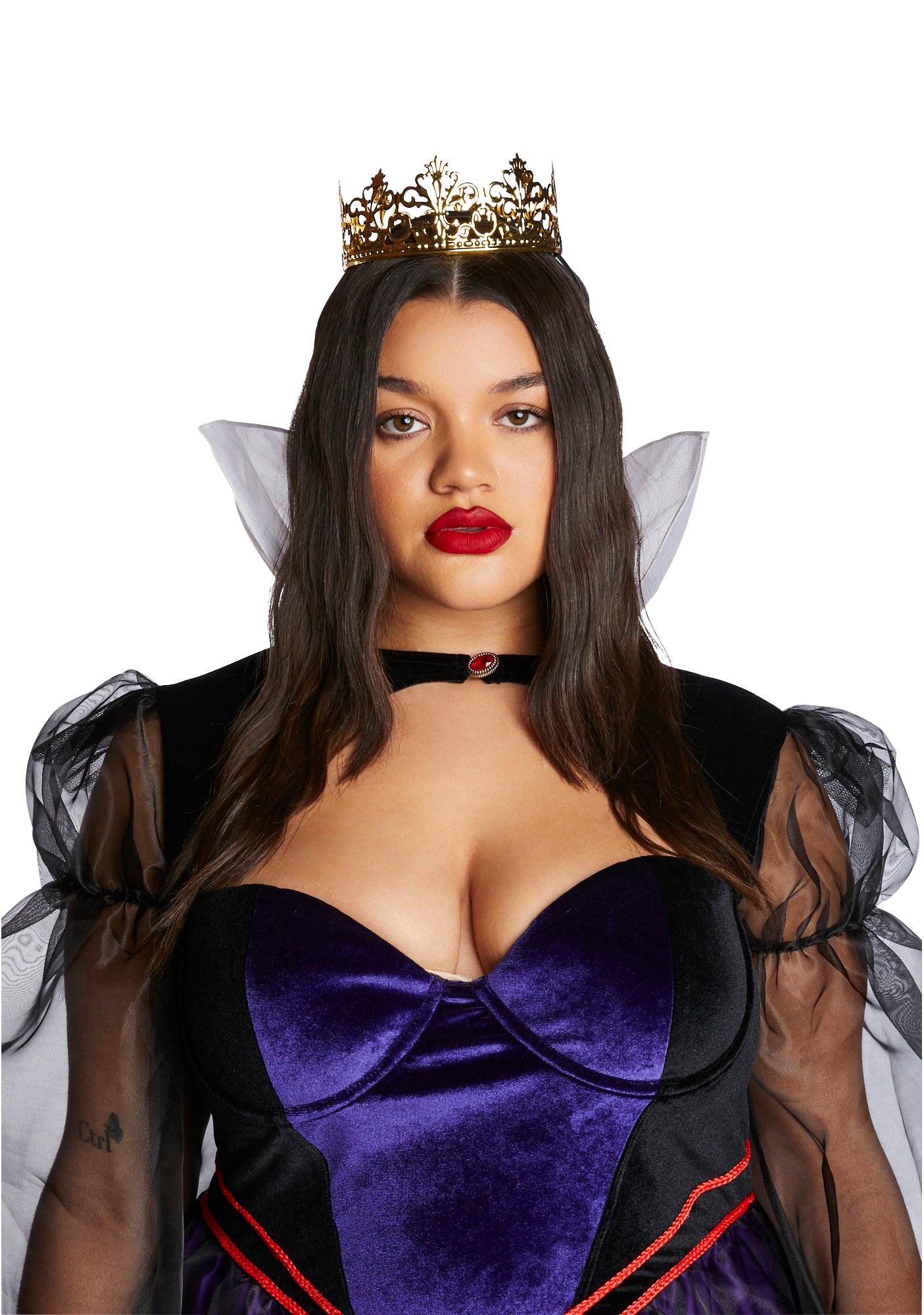 Plus Size Evil Queen from White Snow Costume Set - Black – Dolls Kill