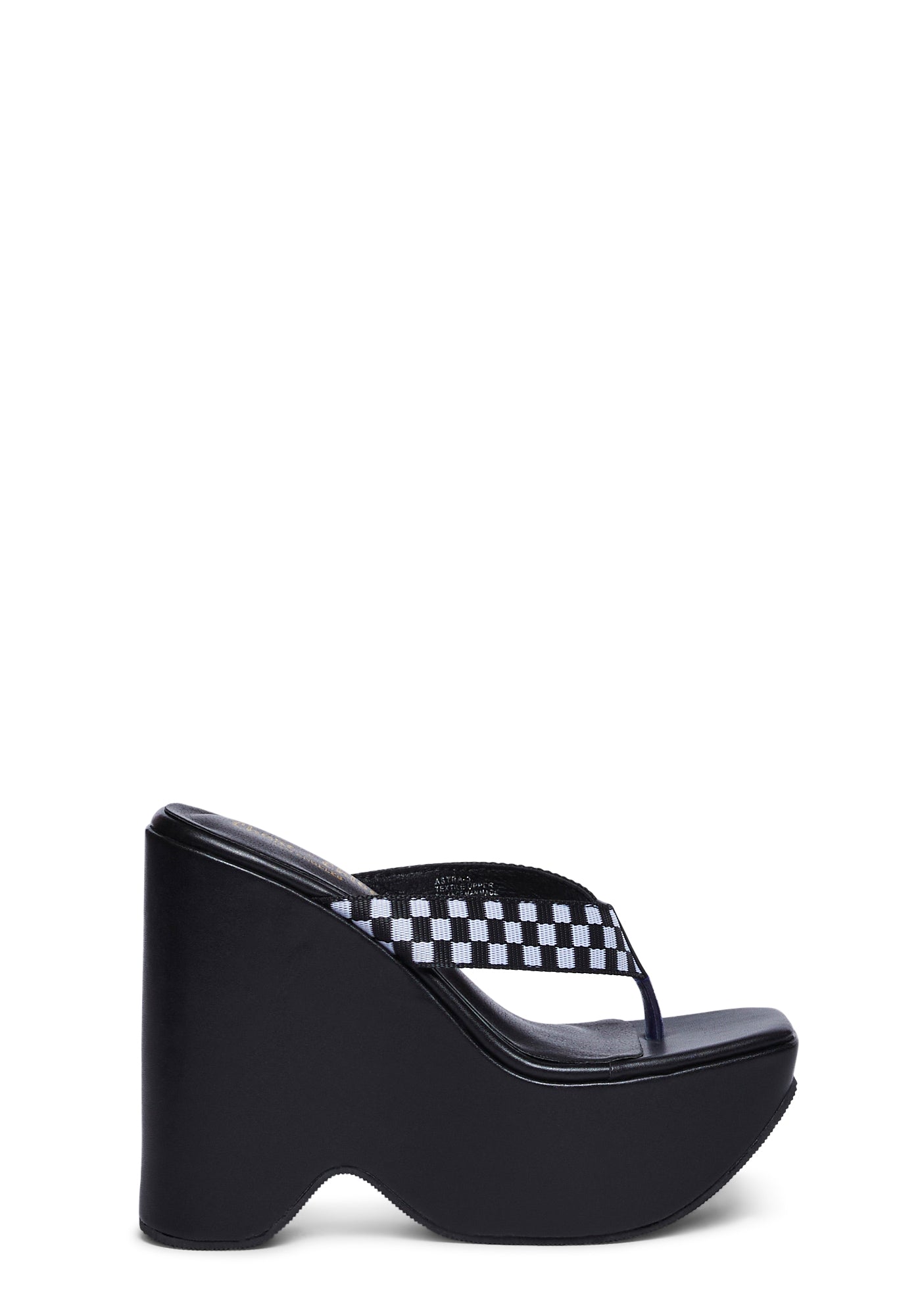 Poolside Loungin' Platform Sandals - Black