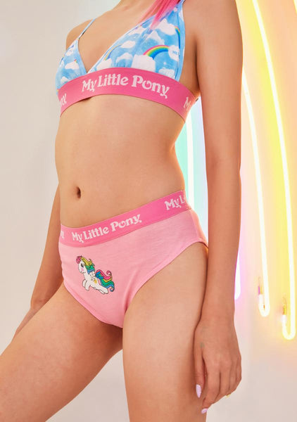 Dolls Kill x My Little Pony Three Pack Underwear Set - Rainbow