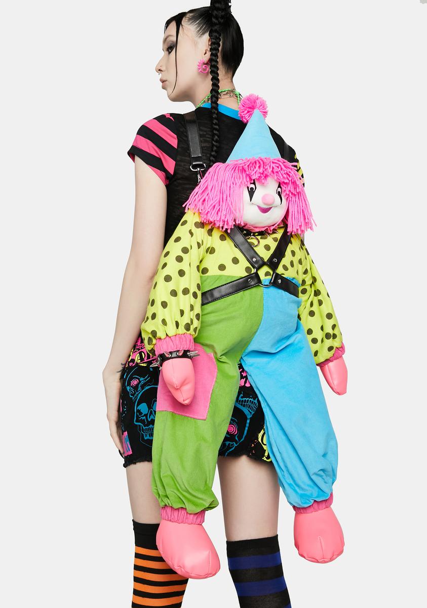 Current Mood Neon Clown Backpack - Multi – Dolls Kill