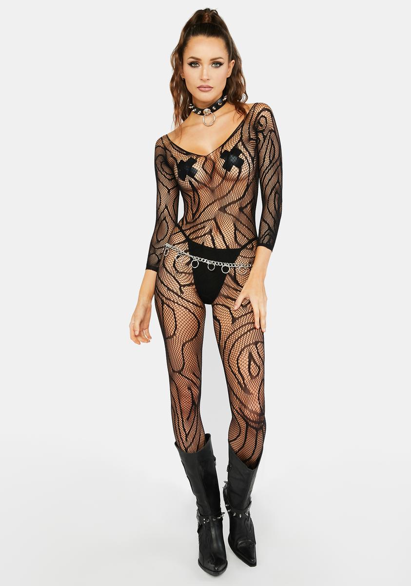 Sexy Crotchless Fishnet Bodysuit - Black – Dolls Kill