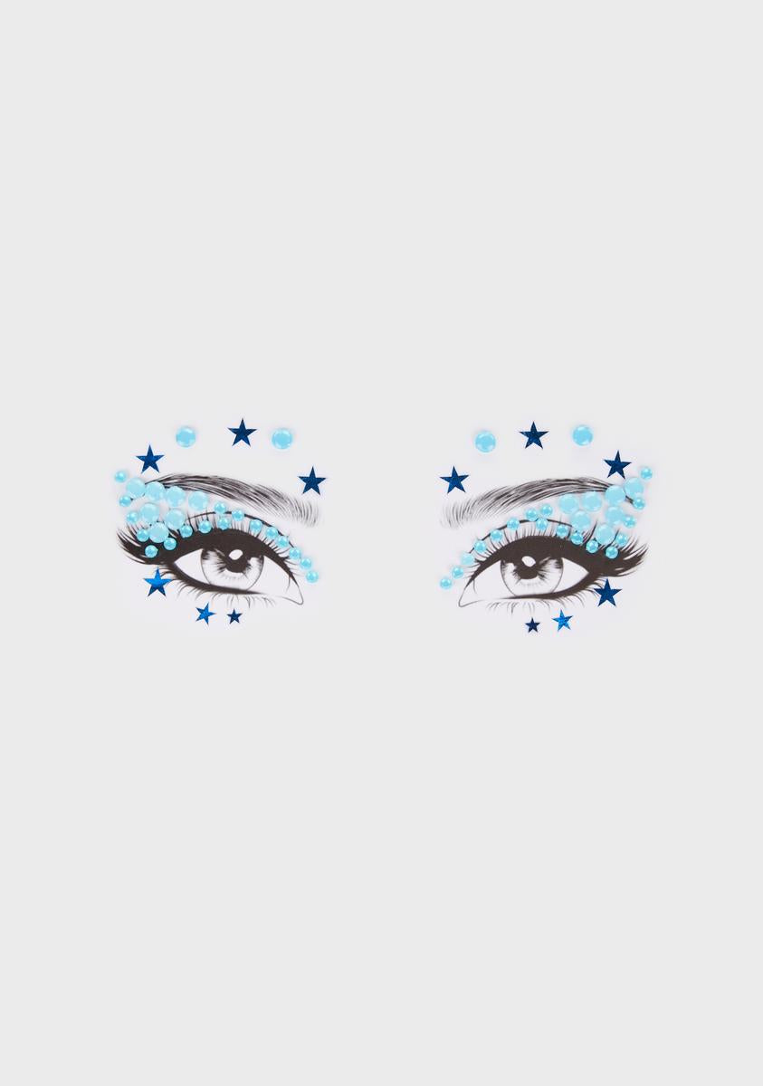 Star Gem Eye Decor - Blue – Dolls Kill