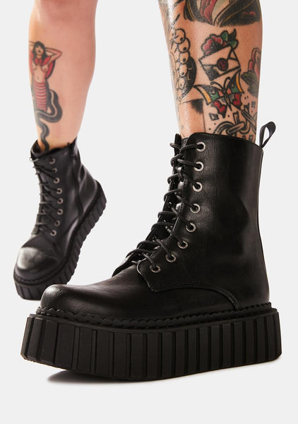 LAMODA ALMOST LOVER CHUNKY CREEPER ANKLE BOOTS - Platform ankle