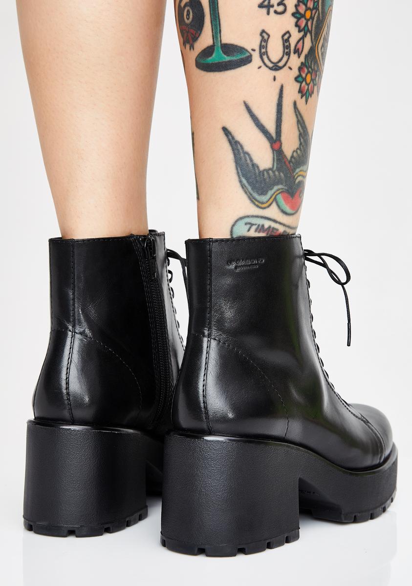 VAGABOND SHOEMAKERS Dioon Lace Up Leather Boots – Dolls Kill