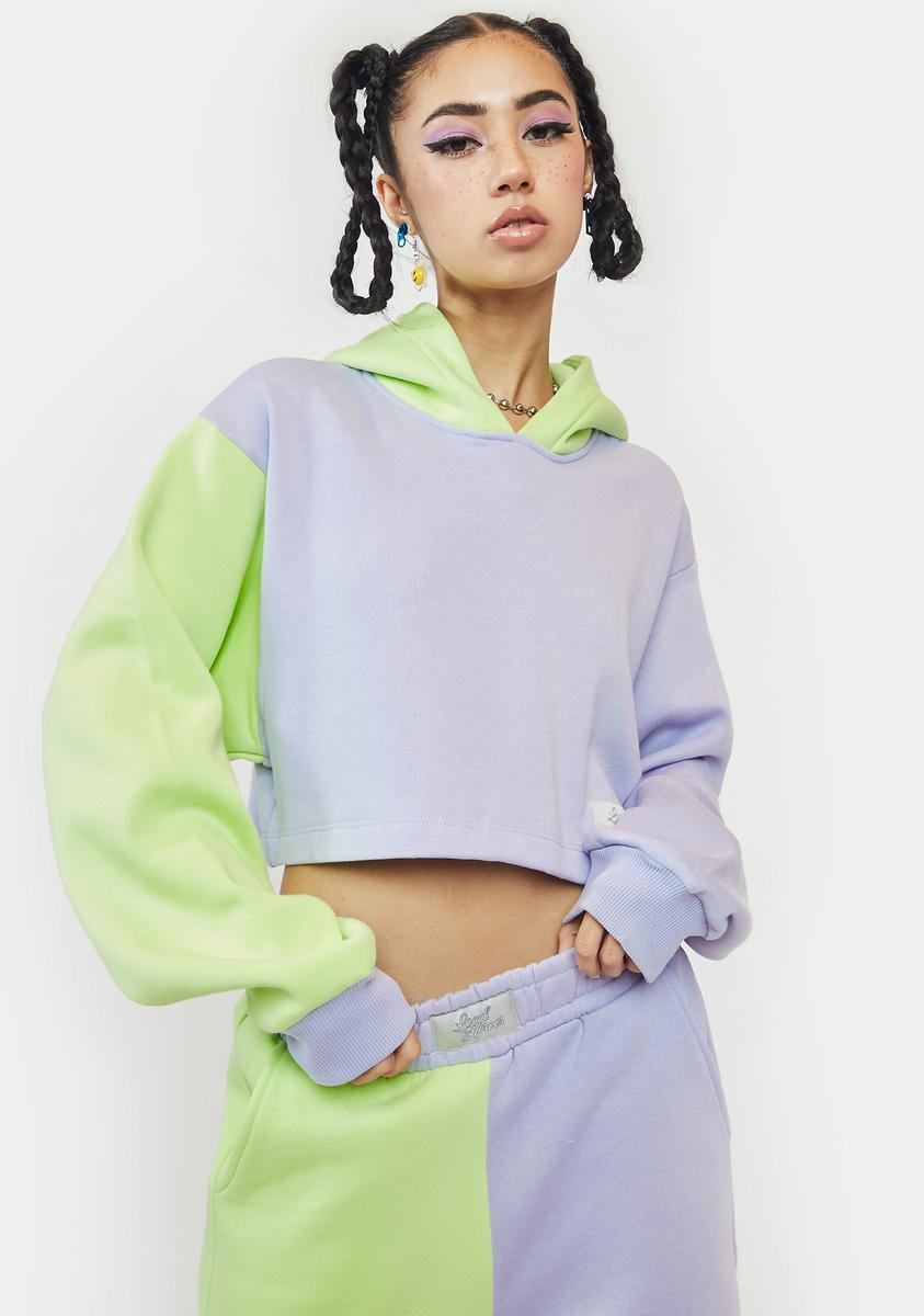 Local Heroes Sorbet Cropped Hoodie – Dolls Kill