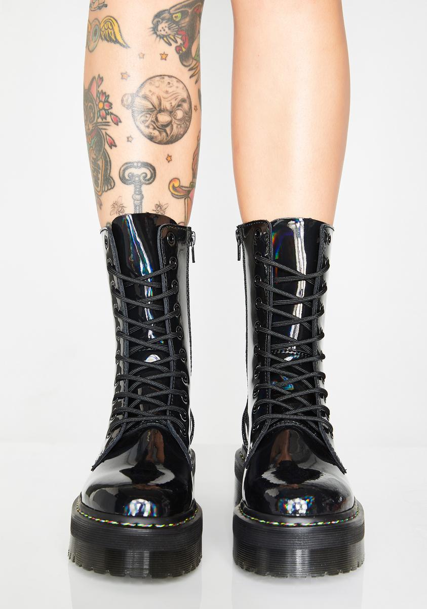 Dr. Martens Jadon Hi Rainbow Boots – Dolls Kill