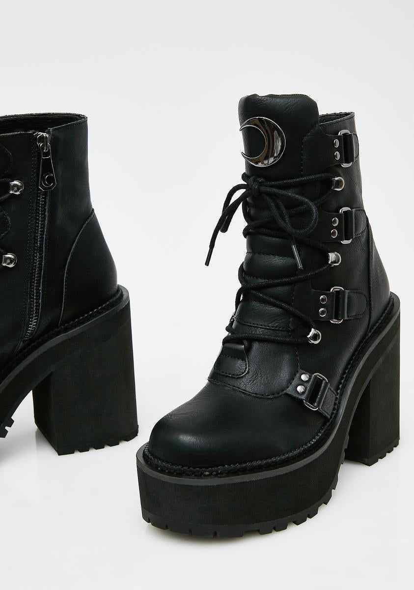 Killstar Broom Rider Boots – Dolls Kill