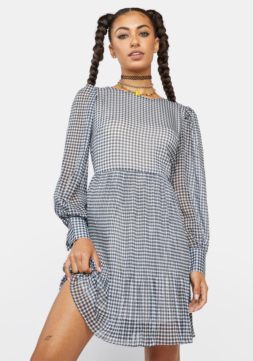 Hello There Gingham Dress – Dolls Kill