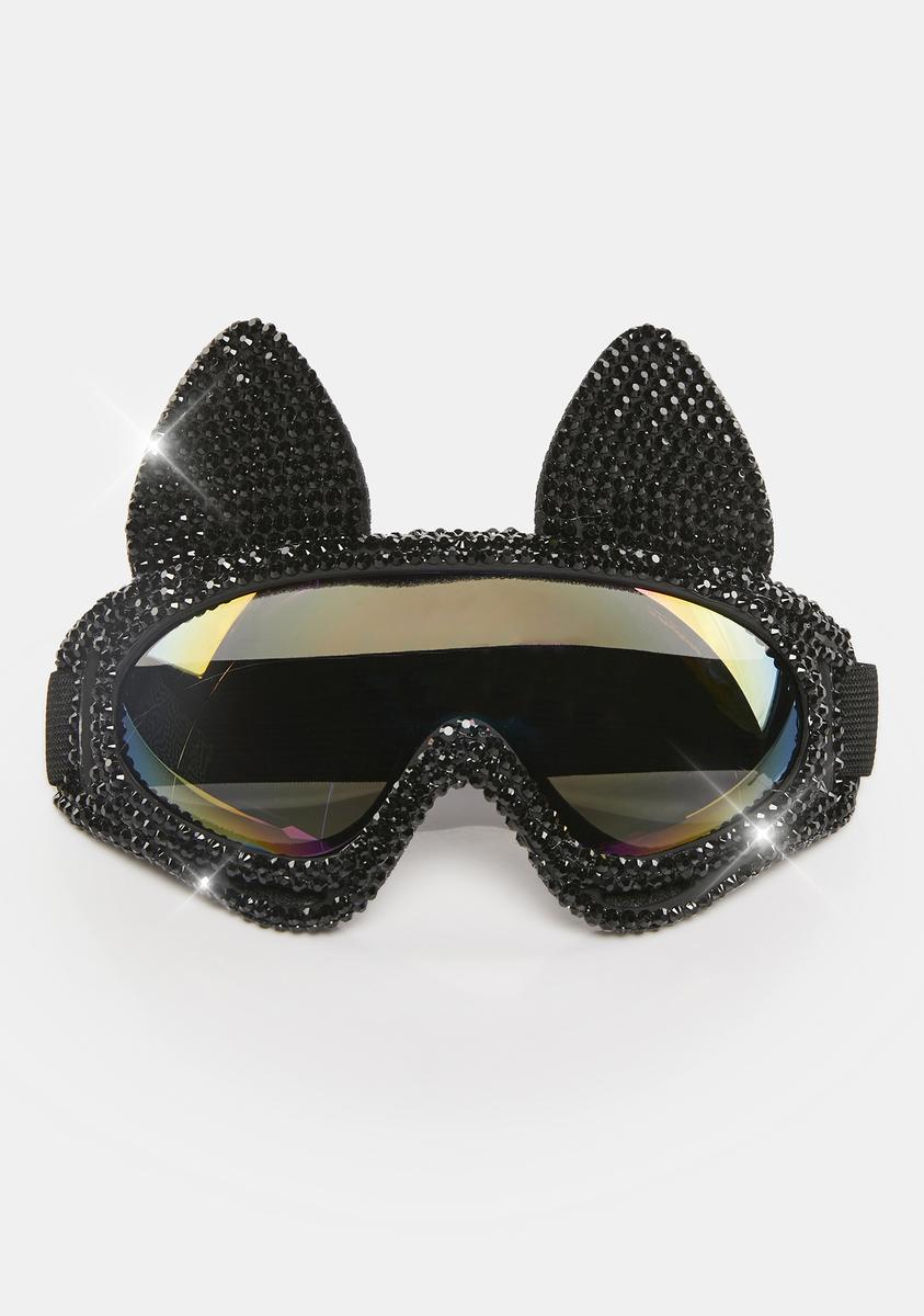 Good Times Eyewear Buckle Hinge Sunglasses - Black – Dolls Kill