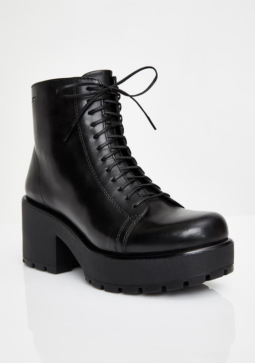 VAGABOND SHOEMAKERS Dioon Lace Up Leather Boots – Dolls Kill