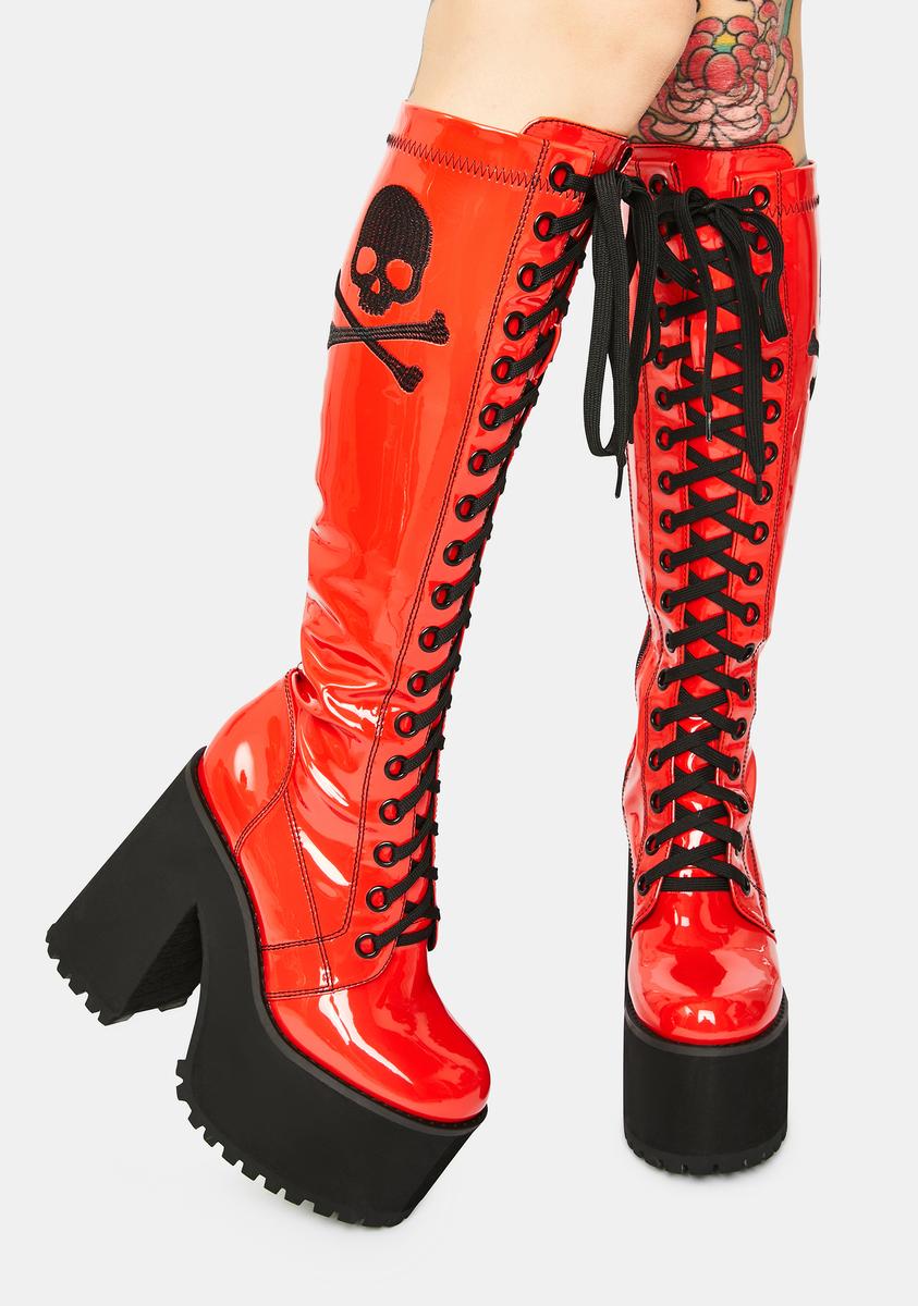 Dolls kill deals red boots