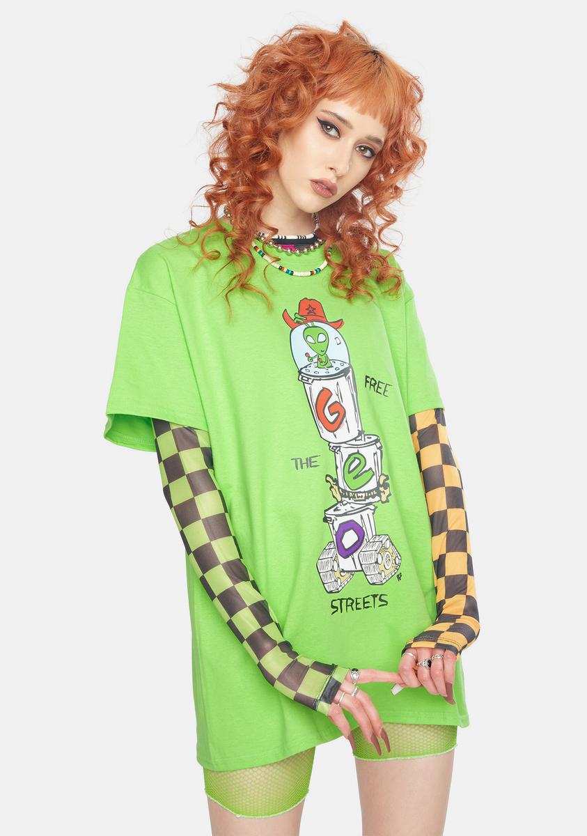 GEO Sheriff Robbie + Geo Street Crawler Graphic Tee – Dolls Kill