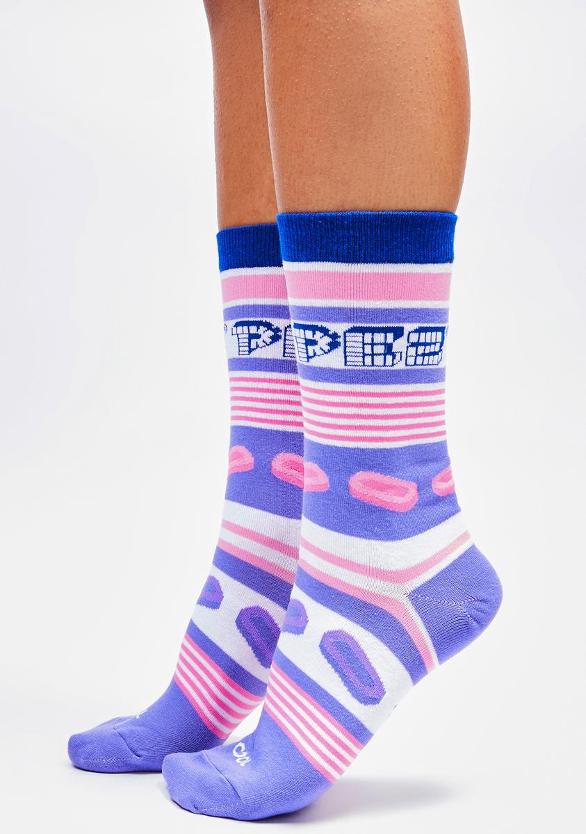 Cool Socks Pez Stripes Crew Socks – Dolls Kill