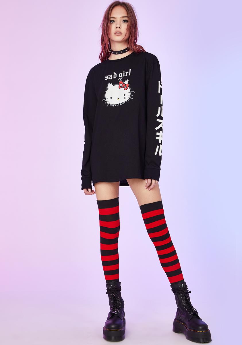 Creative Hello Kitty Coat Kawaii Girl Fashion Long Sleeve Casual