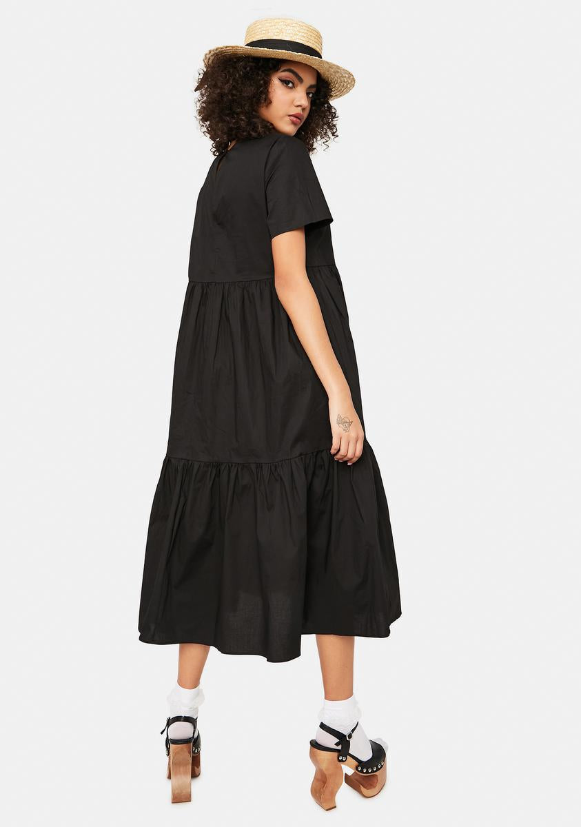 Cos Pleated Midi T-Shirt Dress - AirRobe