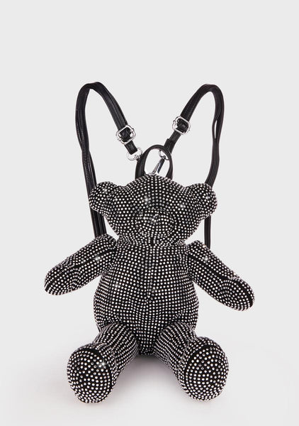 Current Mood Teddy Bear Spiked Backpack - Brown – Dolls Kill