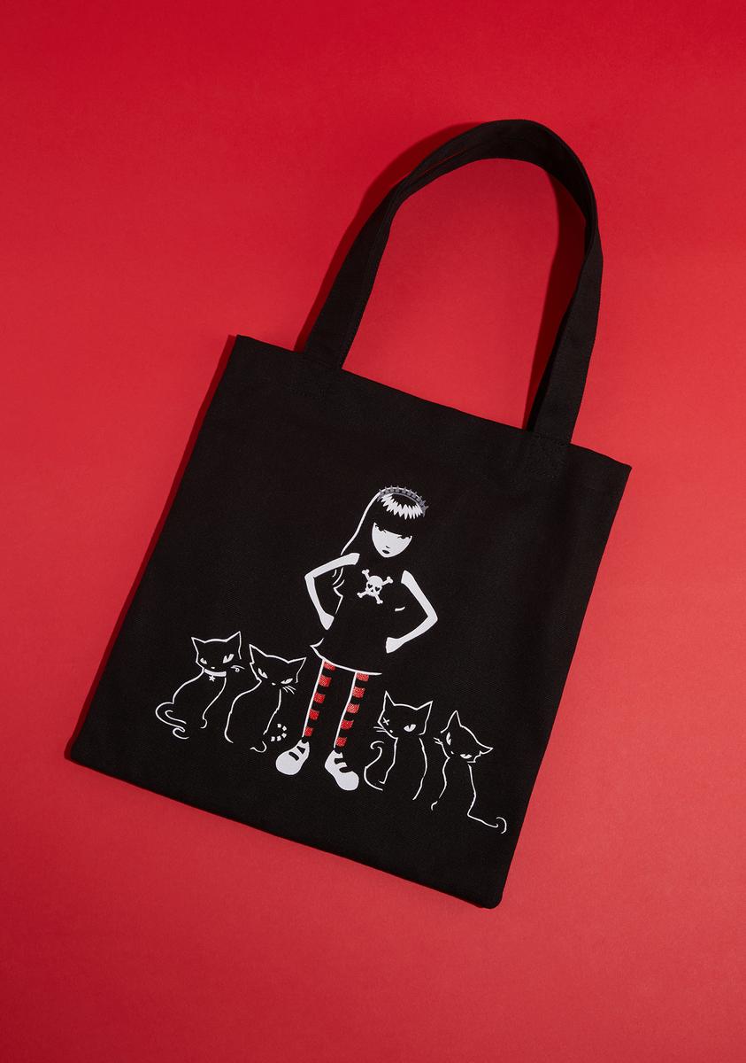 Emily The Strange Cat Printed Tote Bag – Dolls Kill
