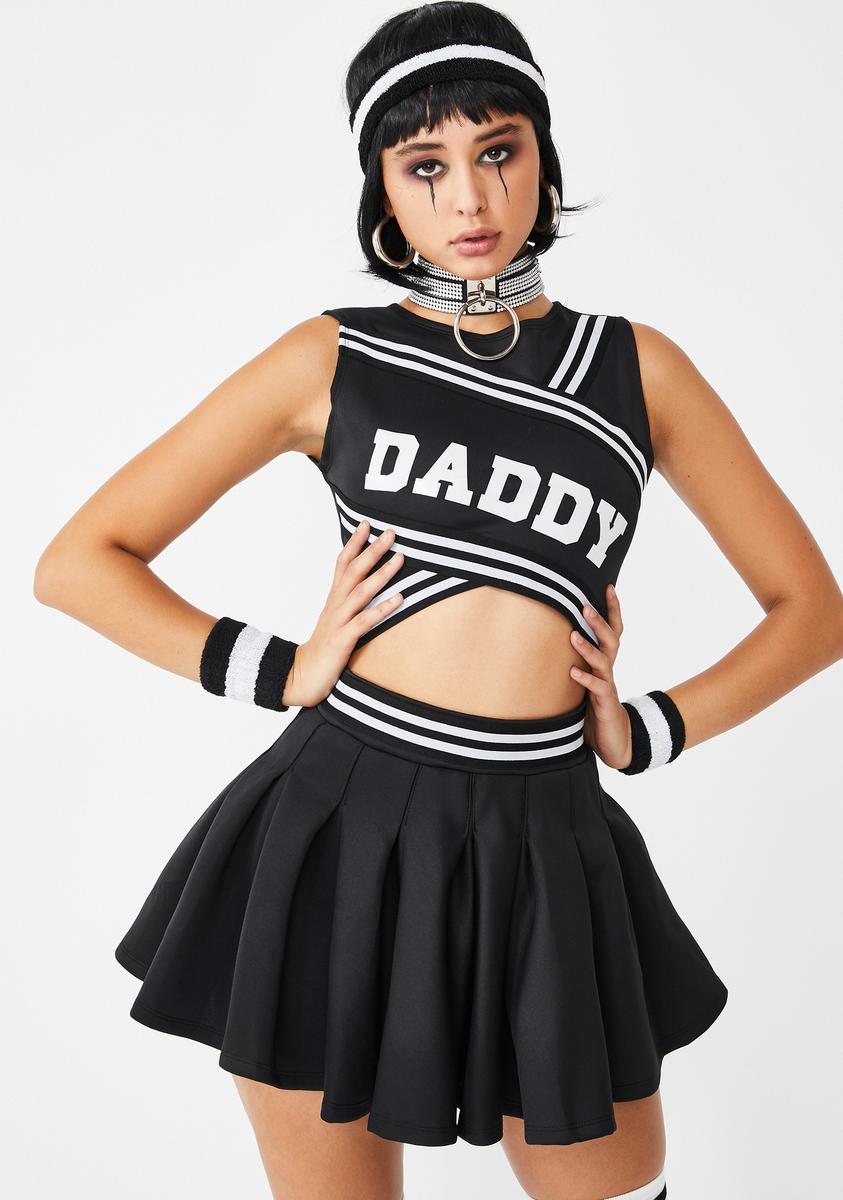 Black Cheerleader Costume Set – Dolls Kill