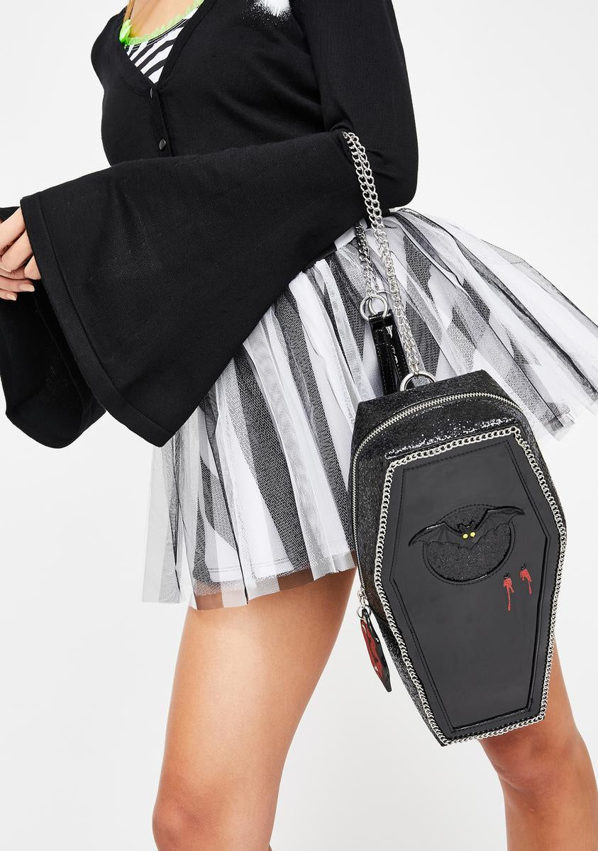 Betsey Johnson Can t Stop Coffin Backpack Dolls Kill