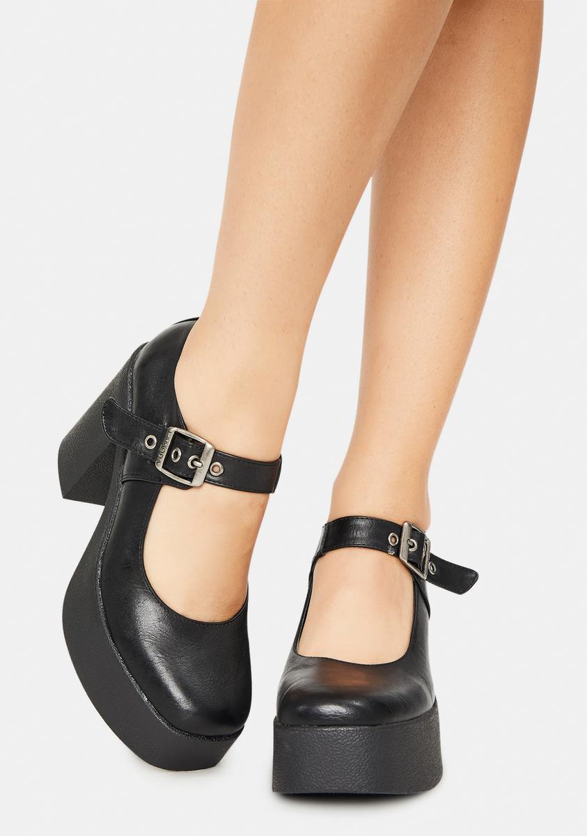 Down To Business Chunky Platform Heels