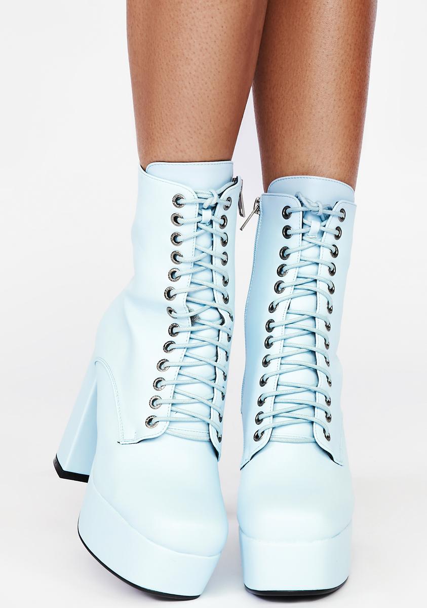 Lamoda Baby Blue Serenity Ankle Boots – Dolls