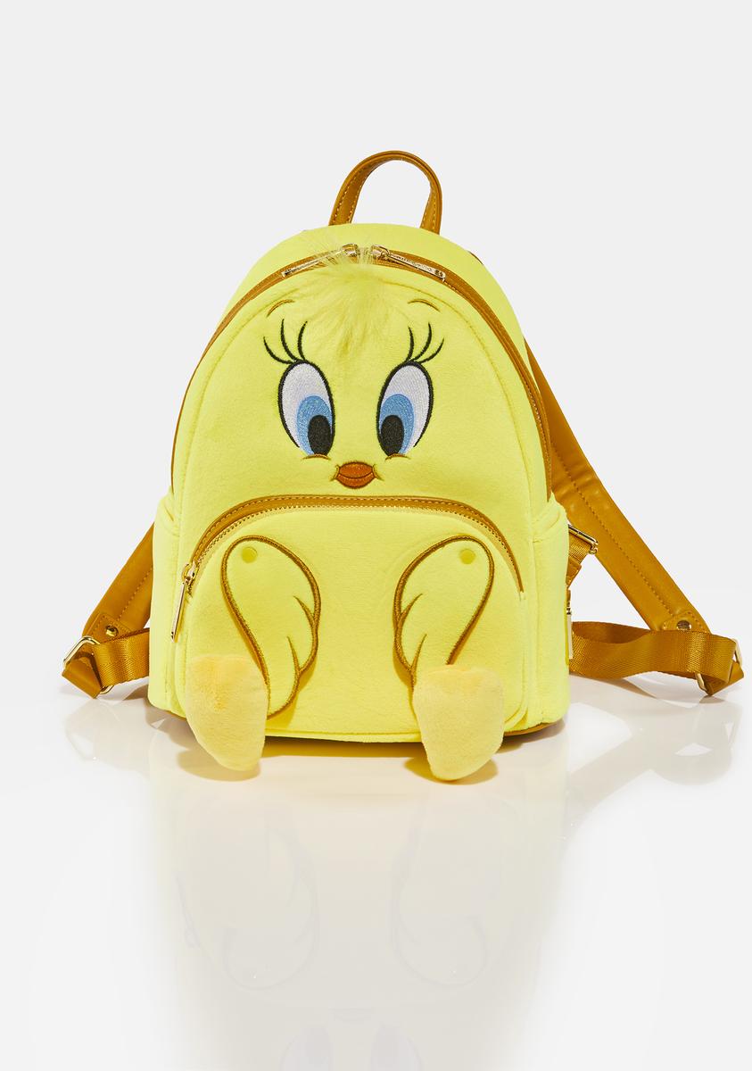 Loungefly Tweety Bird Plush Mini Backpack - Yellow – Dolls Kill