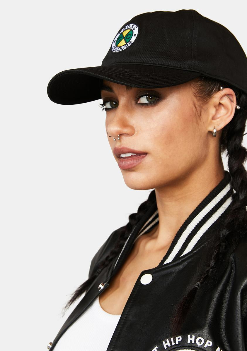 Cross Colours Embroidered Dad Hat - Black – Dolls Kill