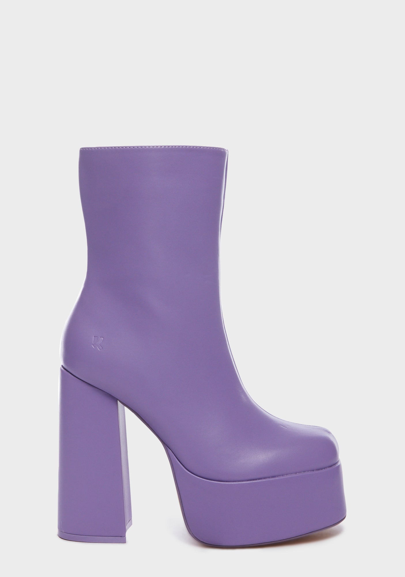 Koi Footwear Vegan Leather Platform Boots - Purple – Dolls Kill