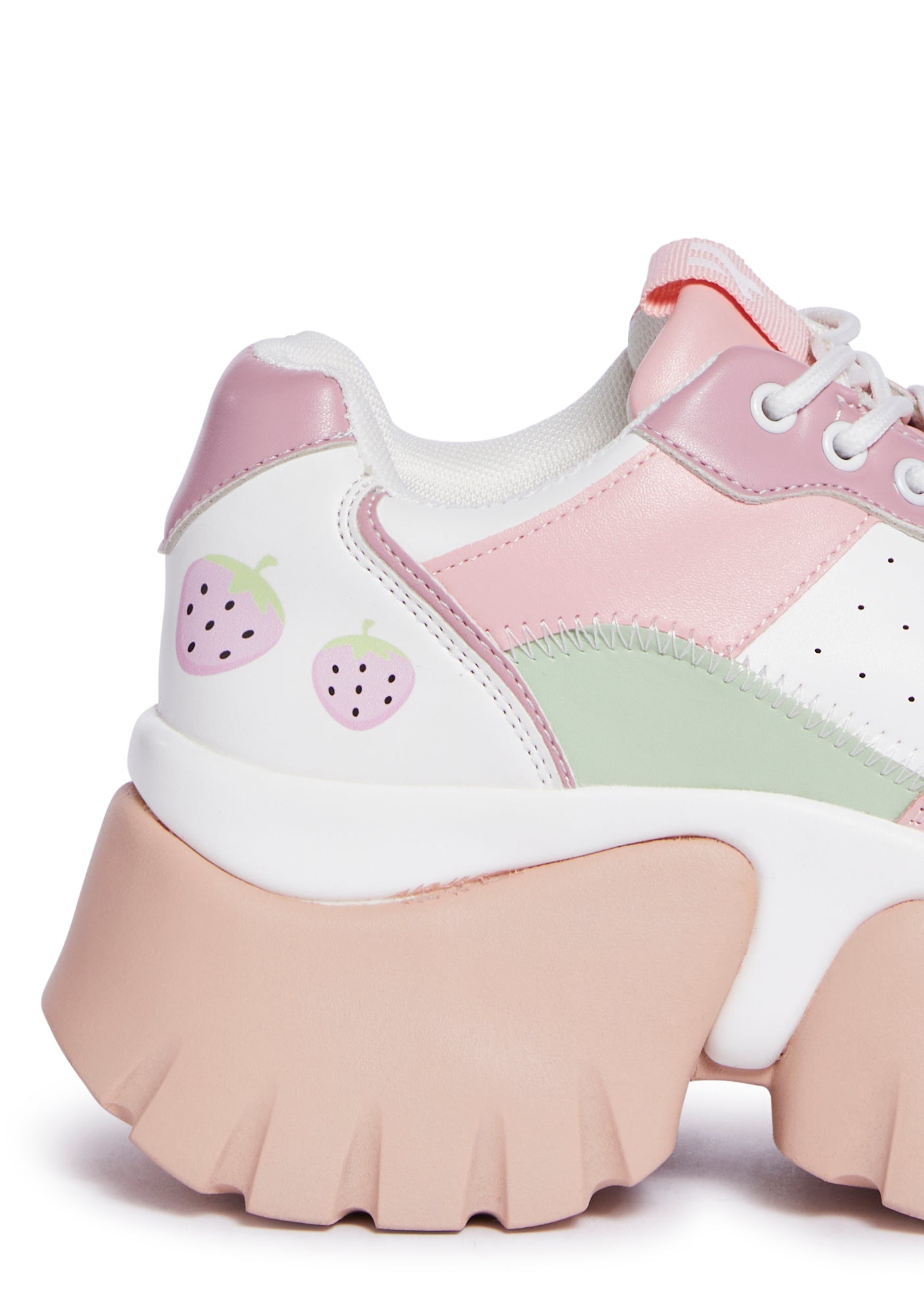 Koi Footwear Strawberry Graphic Sneakers - Pink – Dolls Kill