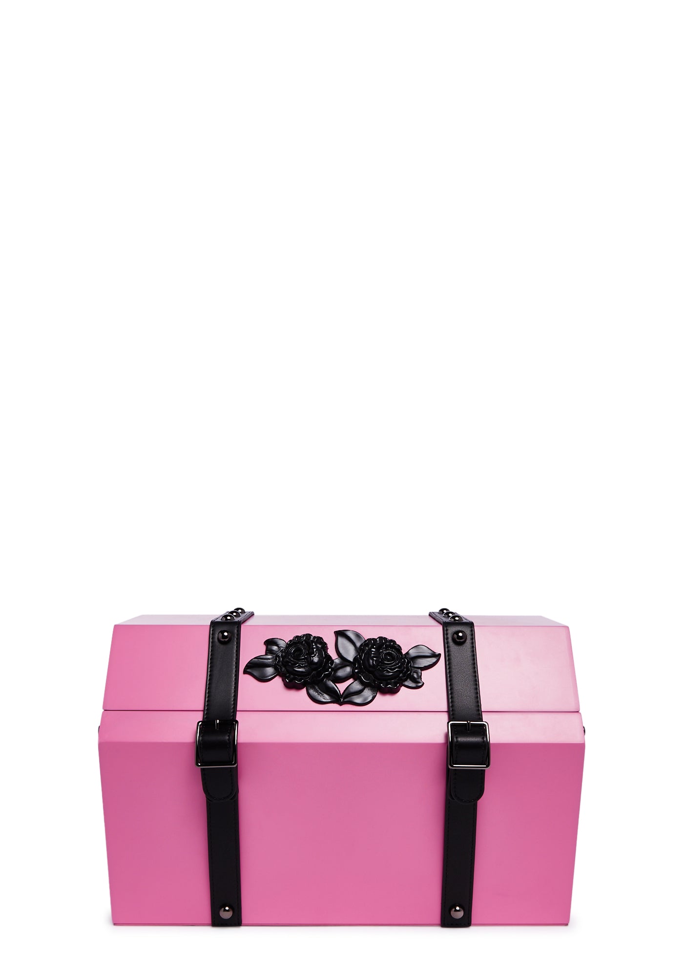 Dolls Home Wooden Rose Coffin Jewelry Box - Pink – Dolls Kill