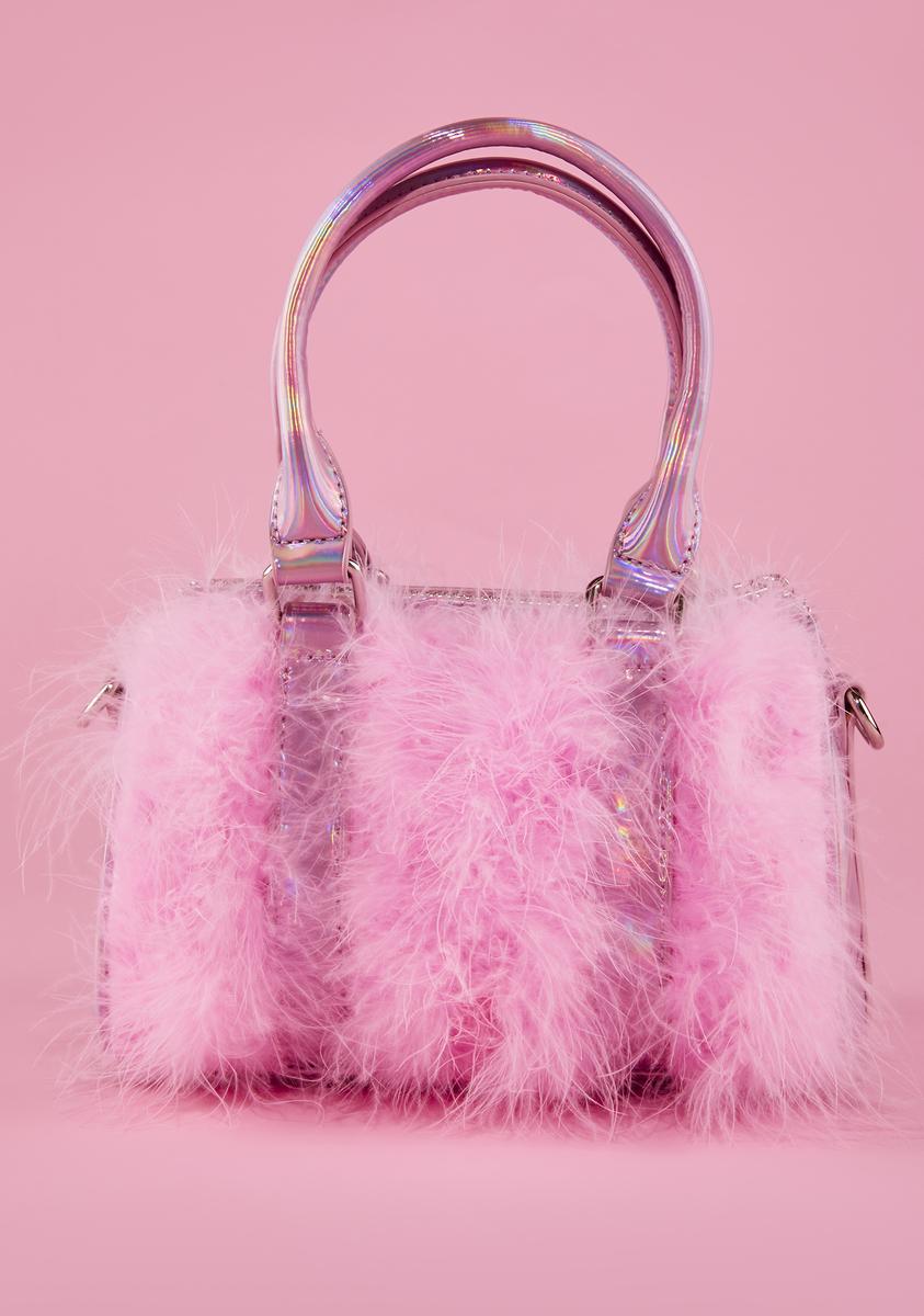 Sugar Thrillz Shagadellic Mini Faux Fur Crossbody Purse - Bright Pink –  Dolls Kill