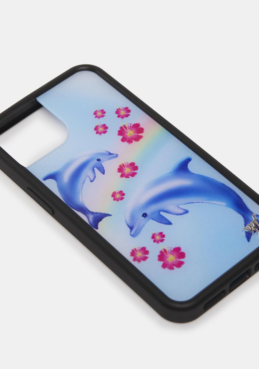 Wildflower Dolphin Floral Design Phone Case - Blue – Dolls Kill