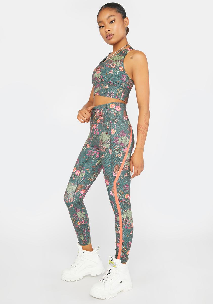 Puma X Liberty Forever Luxe Leggings - Floral Blue – Dolls Kill